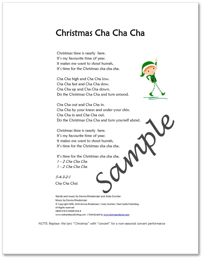 Christmas Cha Cha Cha - Lyrics - SAMPLE