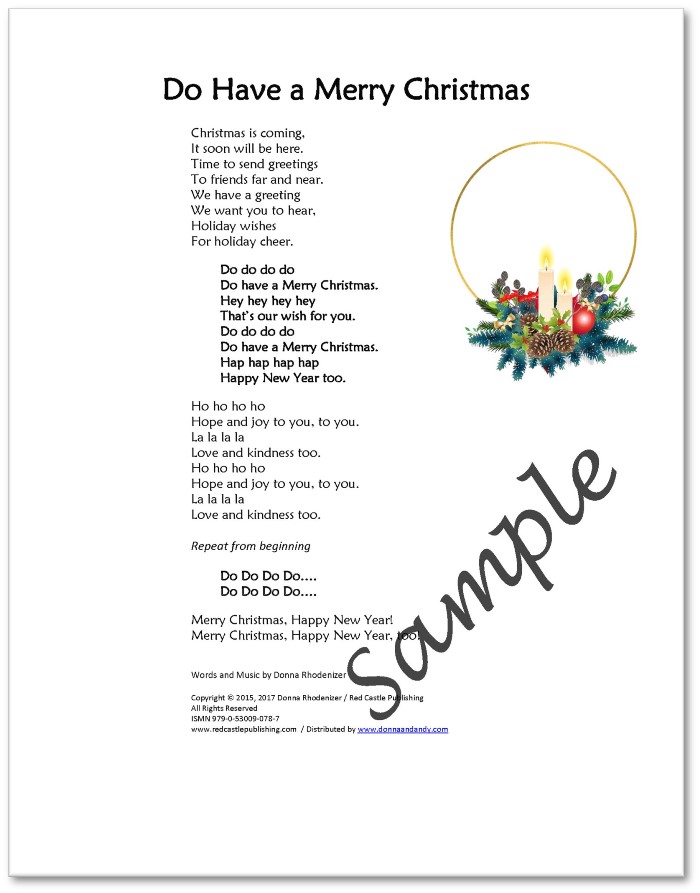 DEMO - Do Have a Merry Christmas - lyrics - SAMPLE DEMO