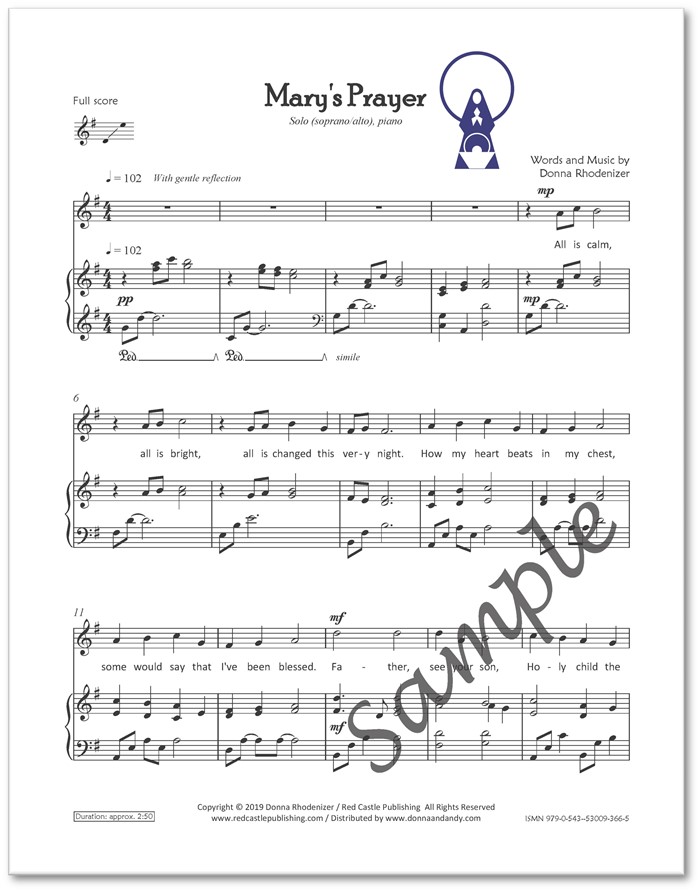 DEMO - Mary's Prayer - full score - p1 - SAMPLE DEMO