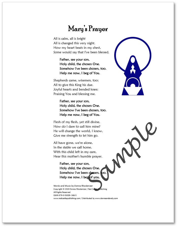 DEMO - Mary's Prayer - lyrics - SAMPLE DEMO