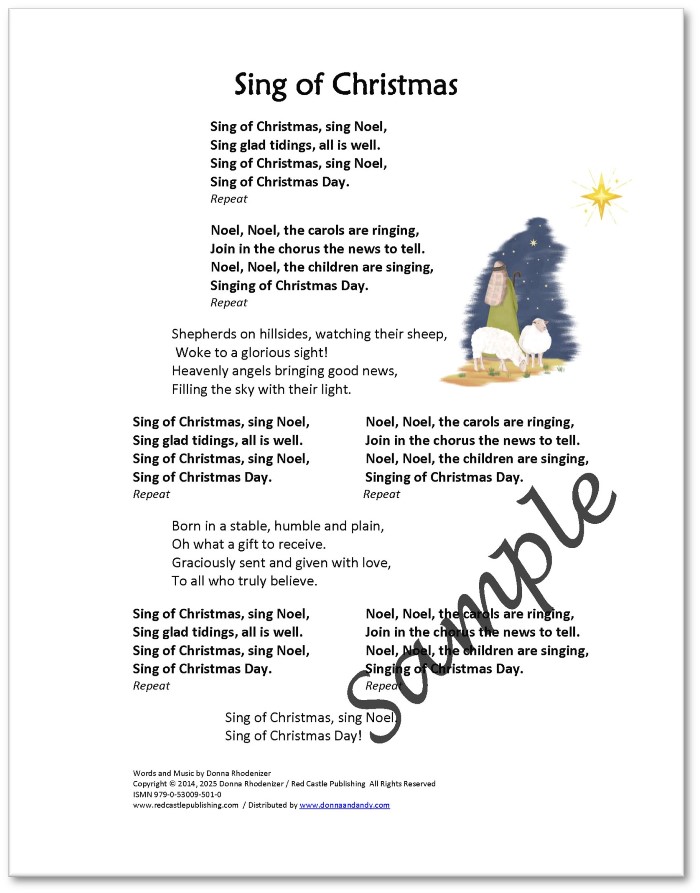 DEMO - Sing of Christmas - sacred - lyrics - SAMPLE DEMO